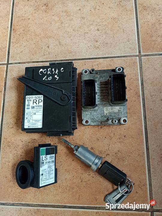 zestaw startowy immobiliser opel corsa c 10 Pozostałe Szczecin