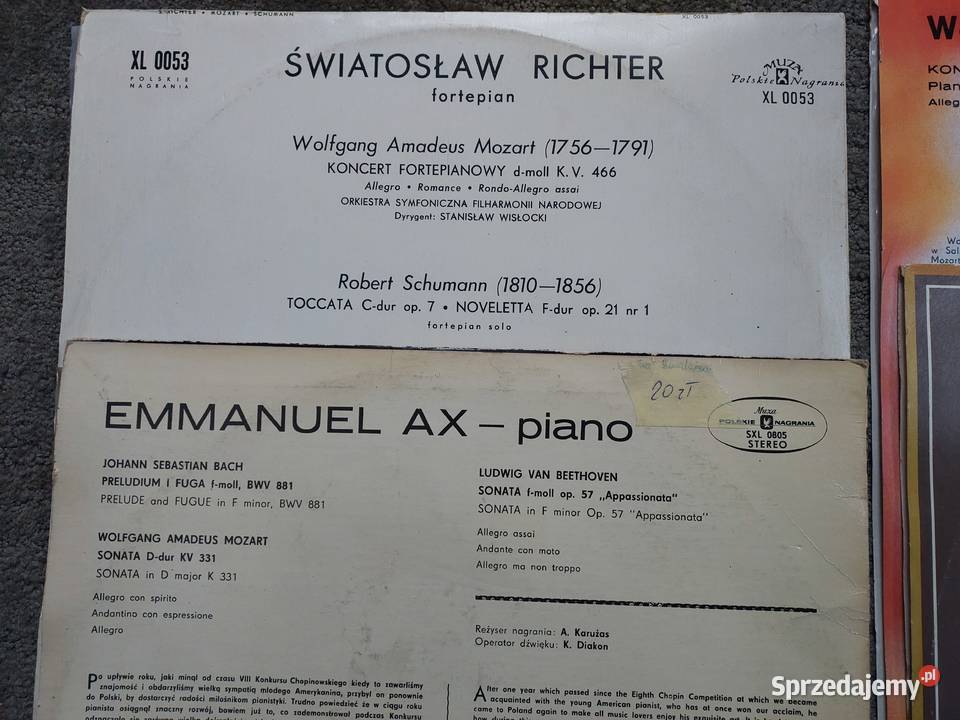 37 Zestaw 4 Płyta winylowa Mozart Płyty i kasety pomorskie Tczew