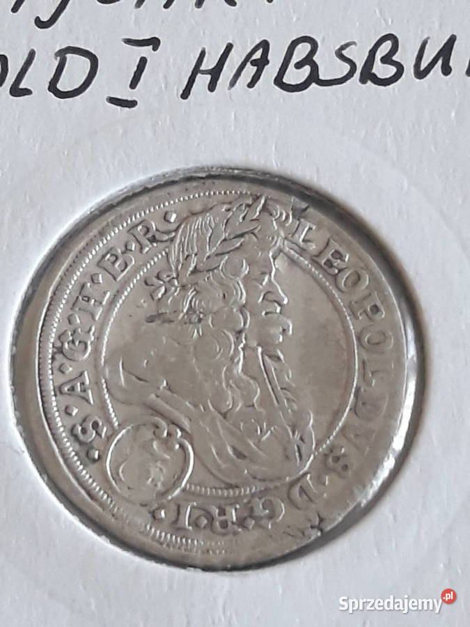 3 Krajcary Leopold I 1695 r men WrocławPiękny Konin