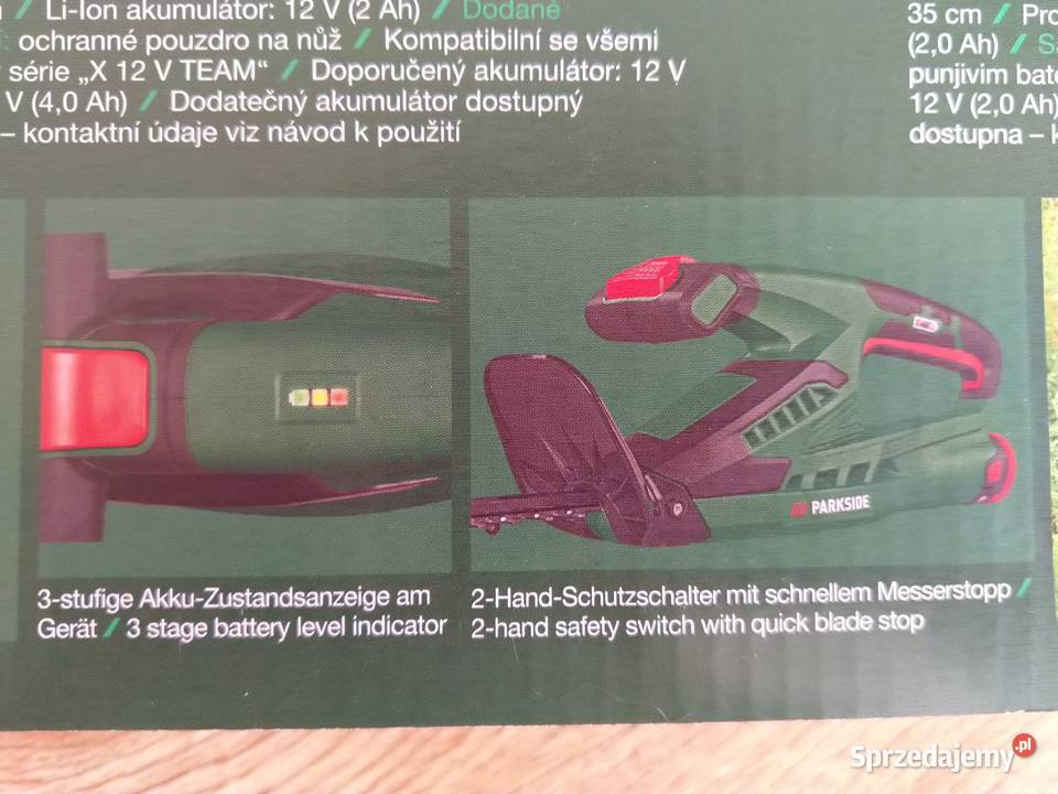 NAJTANIEJ Akumulatorowe Nożyce Do Żywopłotu 12V Zabrze