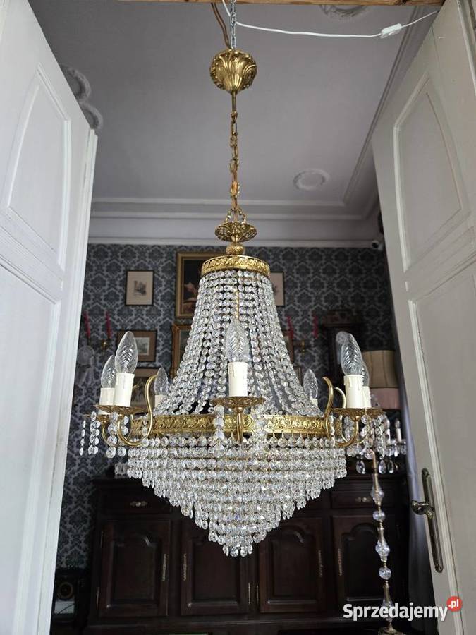 Pałacowy Kryształowy Żyrandol Kalisz Pozostałe wielkopolskie