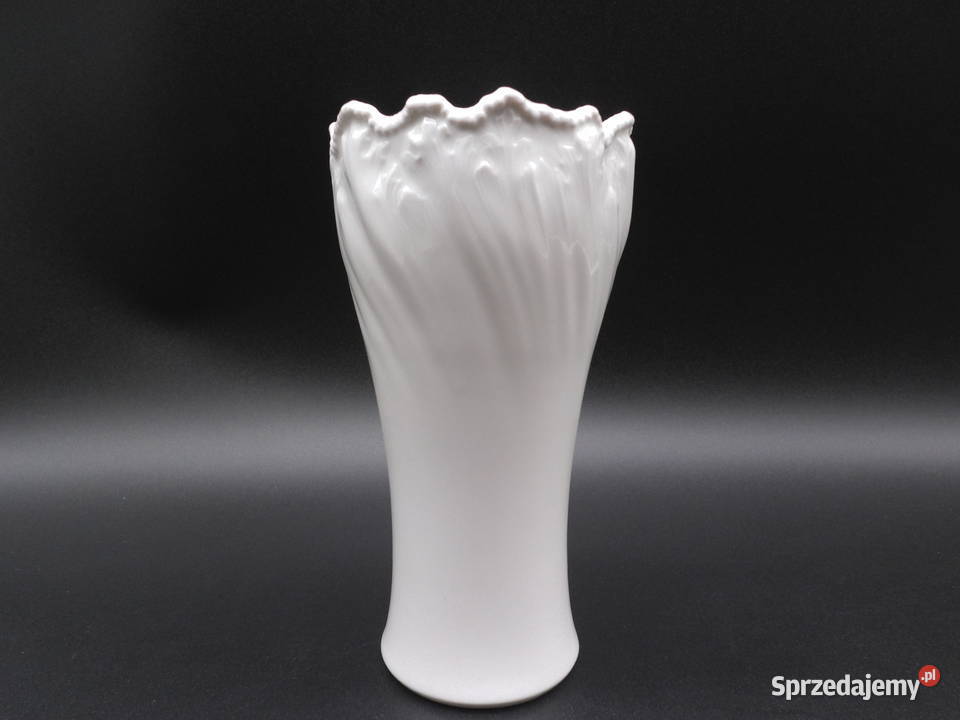 TIRSCHENREUTH porcelanowy wazon z falistym wielkopolskie Raszków