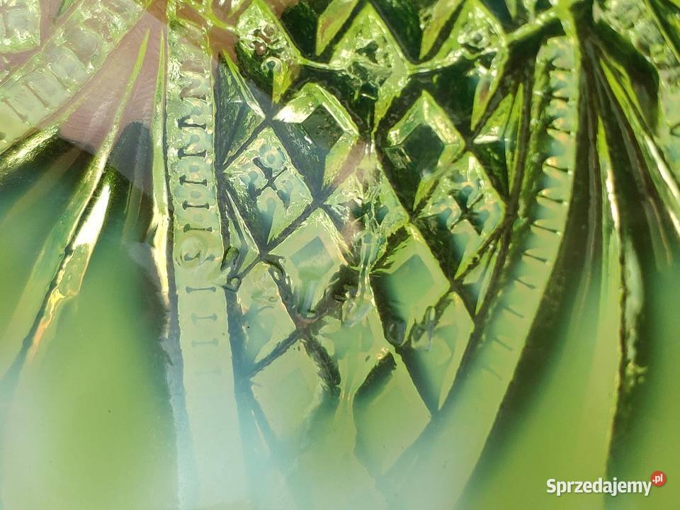 Szkło uranowe George Davidson talerzyk 1903r Kraków