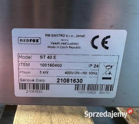 Taboret grzewczy elektryczny Redfox Gastronomia Biznes i Przemysł wielkopolskie Słupia Kapitulna
