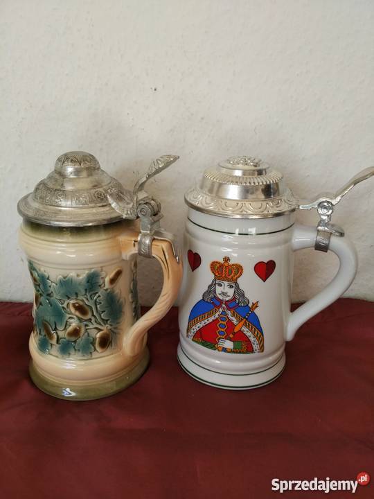 Kufel karciany król porcelana GDR Ropa