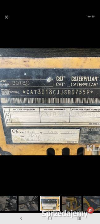 Mini koparka Cat 30108C 2012r