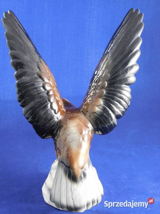 Figurka porcelanowa orła Katzhutte Niemcy 975 Szczecin