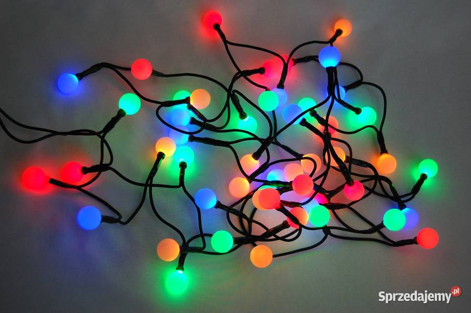 Lampki choinkowe Cortina 50 LED multicolor wielokolorowy Boże Narodzenie lubelskie Lublin