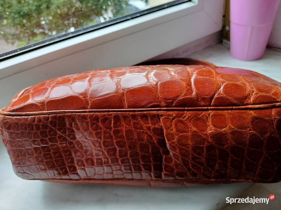 Piękna stara torebka ze skóry vintage Uniseks Moda i Styl Choszczno sprzedam