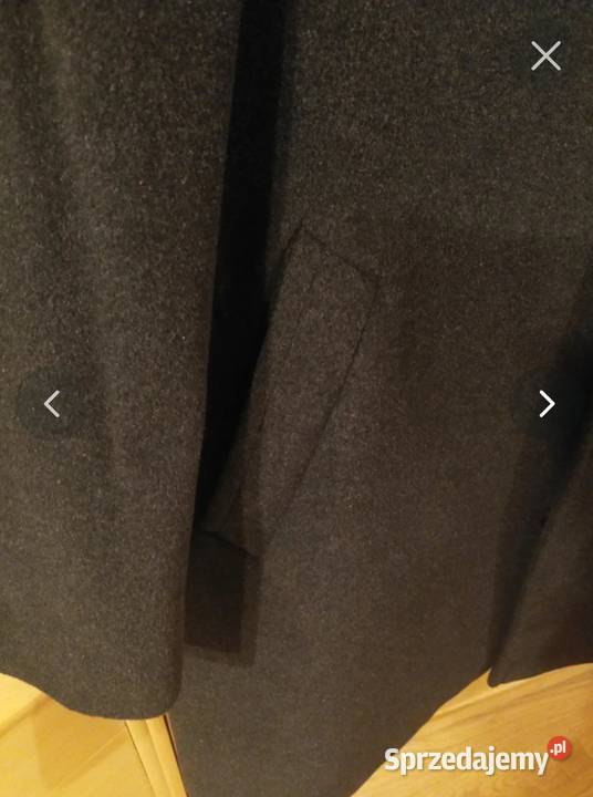 Płaszcz męski wełna w składzie Lubin