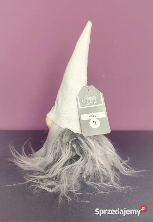 Skrzat świąteczny Krasnal Gnom Mikołaj ozdoba na Jasień