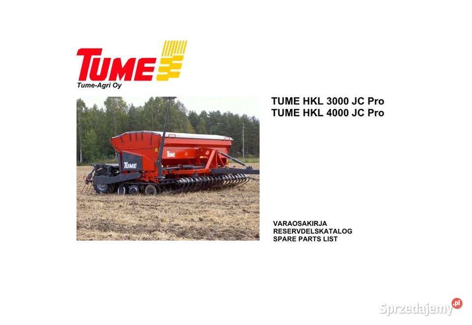 TUME HKL3000 JC Pro HKL4000 JC Pro katalog motoryzacja, transport świętokrzyskie