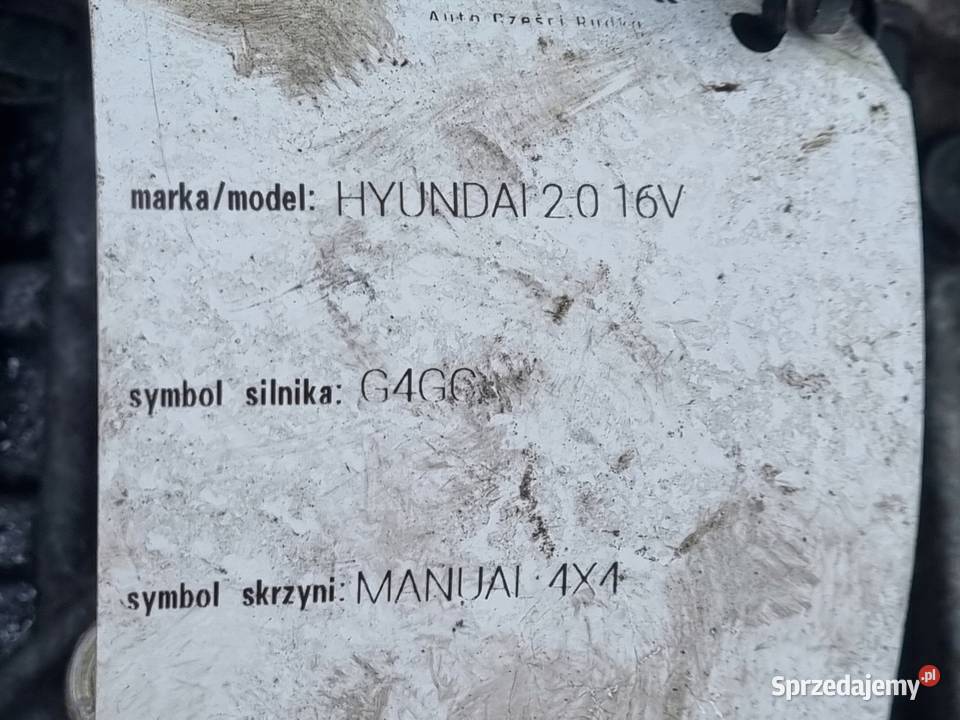 Hyundai Tucson I 20 16V SKRZYNIA BIEGÓW manualna Rudka