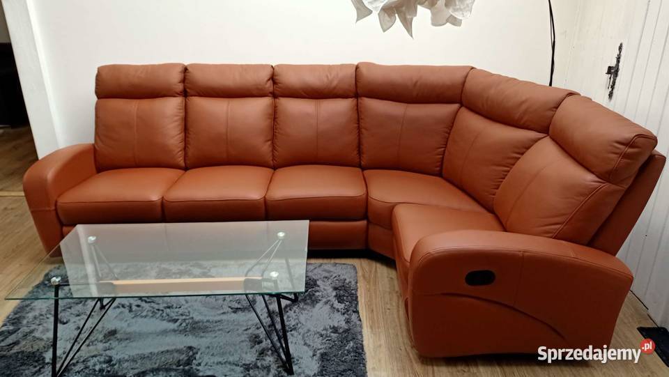 Narożnik 296x184 SKÓRA NATURALNA 100 gruba Żory