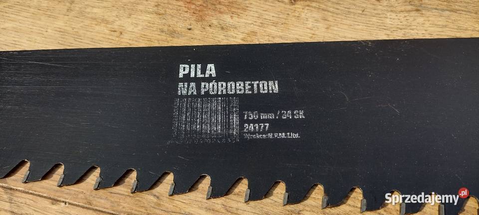 Piła widia do póorobetonu itongu gazobetonu 750 Ręczne Namysłów