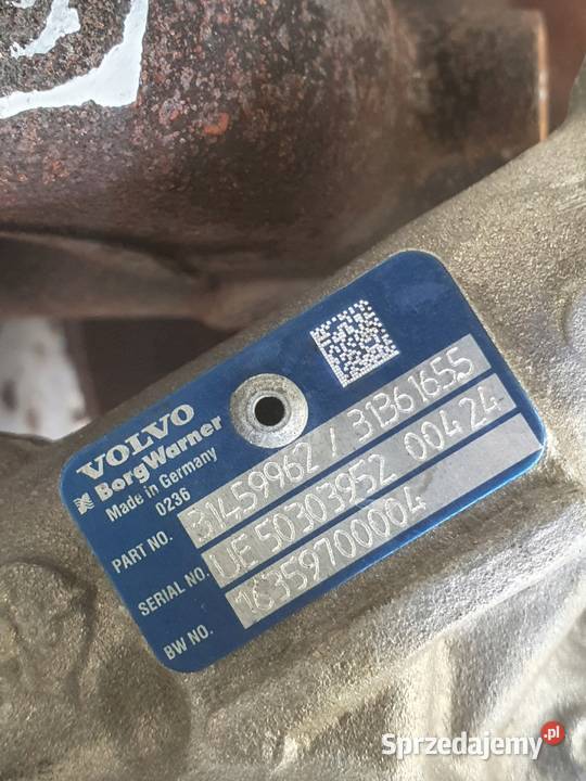 TURBOSPRĘŻARKA Volvo XC60 S60 V60 II 20 D4 turbo lubelskie Chełm