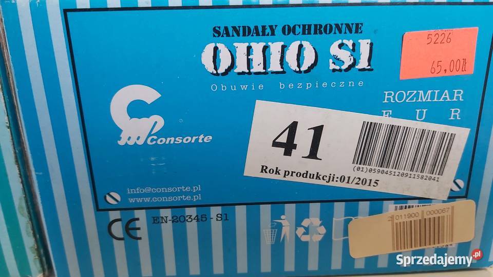 Sandały ochronne robocze OHIO S1 41 45 Consorte Wyszków