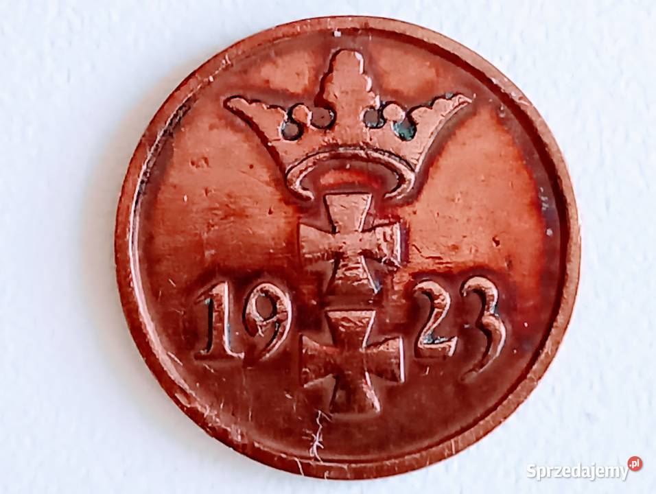 Moneta 1 pfennig 1923r Wolne miasto Gdańsk Proof Mosina sprzedam