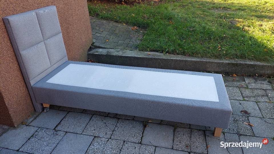 Łóżko kontynentalne z tapicerowanym zagłówkiem Poznań sprzedam
