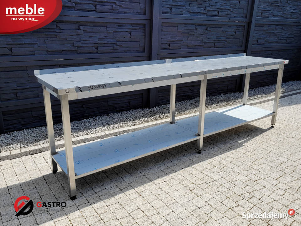 Nowy stół gastronomiczny z półką wym 280x60x85 Ostrów Wielkopolski