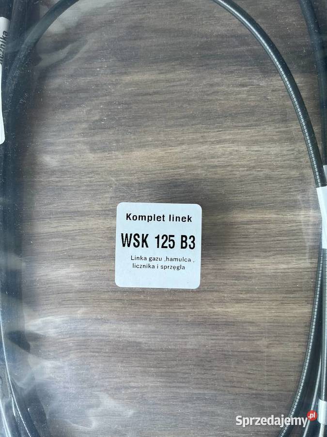 NOWY POLSKI komplet linek WSK 125 B3 CZARNE Bielsko-Biała