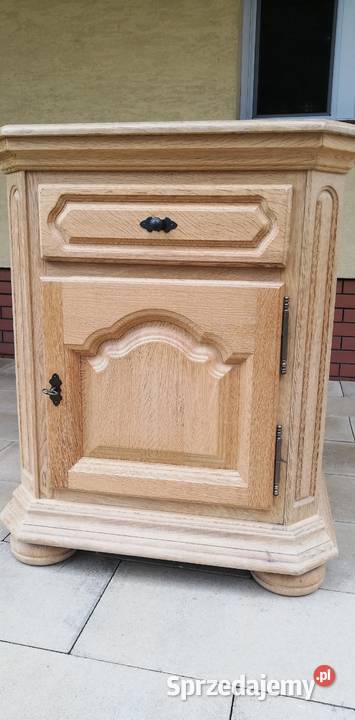 Komoda drewniana dębowa jasna szafka stylowa Sulbiny sprzedam
