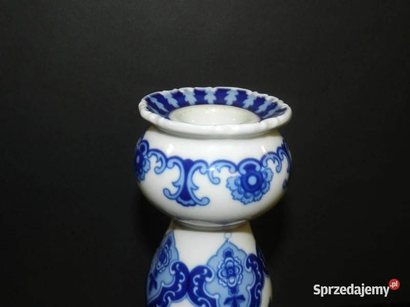 Wallendorf świecznik Echt Kobalt Porcelana i szkło Porcelana i szkło Skwierzyna