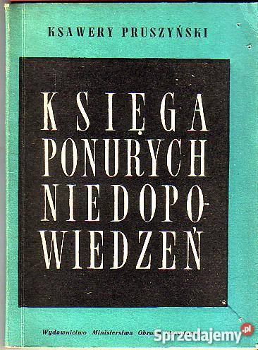 6271 KSIĘGA PONURYCH NIEDOPOWIEDZEŃ NA Czyrna sprzedam