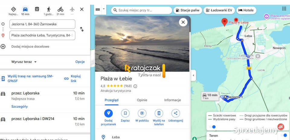 Ogłoszenie działka 896m Żarnowska 20m