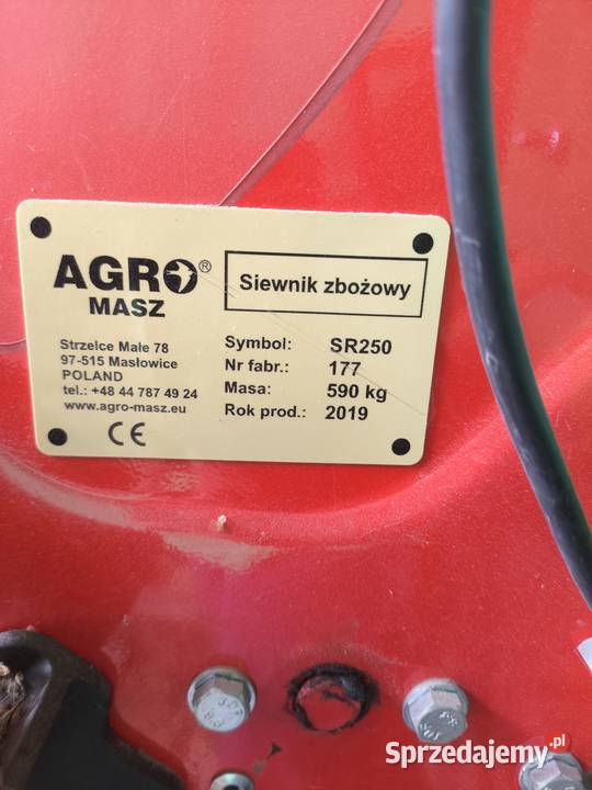 Siewnik Agromasz Sr 250 Siewniki i sadzarki Trawniki sprzedam