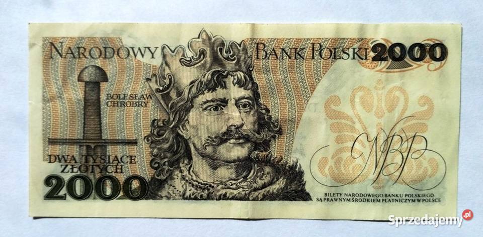 Banknot 2 000 z 1979 seria AR stan podkarpackie