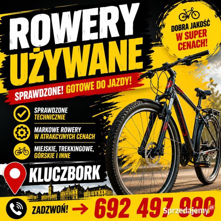 SPRZEDAM ROWERY używane różne modele rozmiary Kluczbork sprzedam