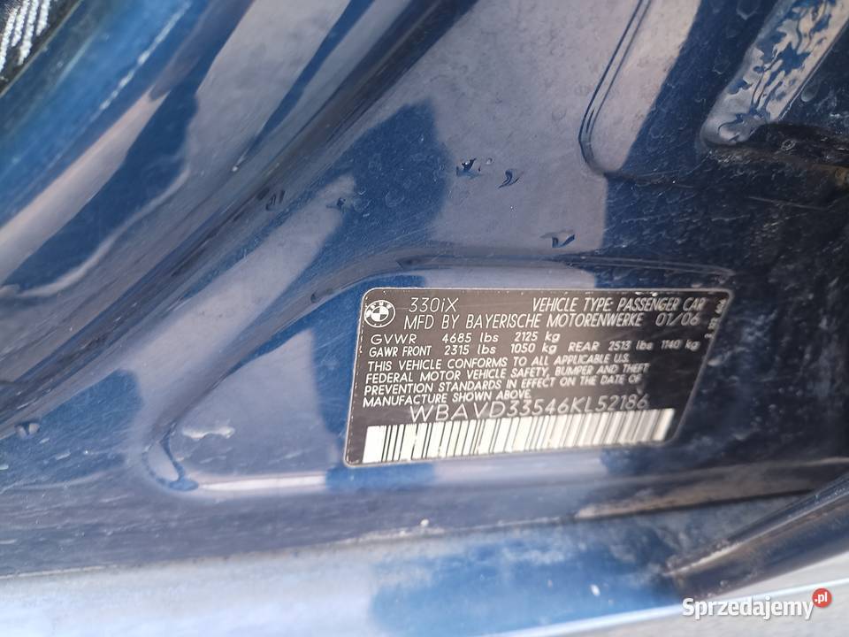 BMW 330xi z 2006r monual podlaskie Białystok