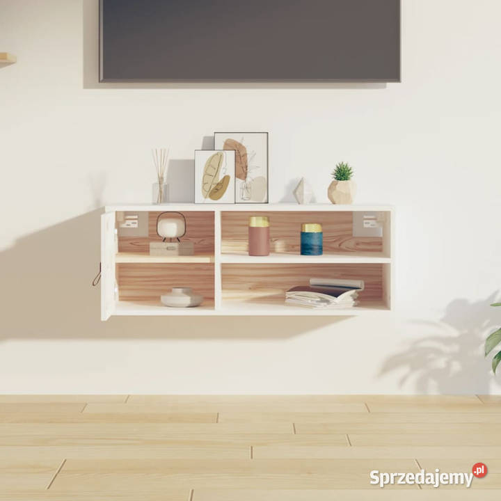 Szafka ścienna biała 80x30x30 lite drewno sprzedam