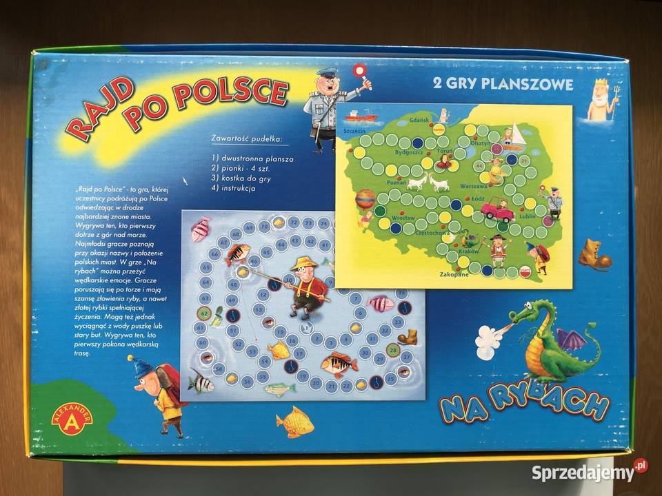 Super gry planszowe Rajd Polsce Na rybach Kraków sprzedam