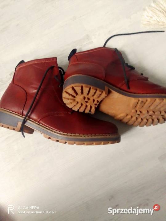 Buty ze skóry naturalnej wiązane Obuwie Poznań
