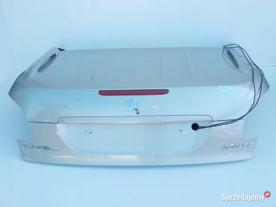 KLAPA BAGAŻNIKA PEUGEOT 206 CC CABRIO Nowy Tomyśl