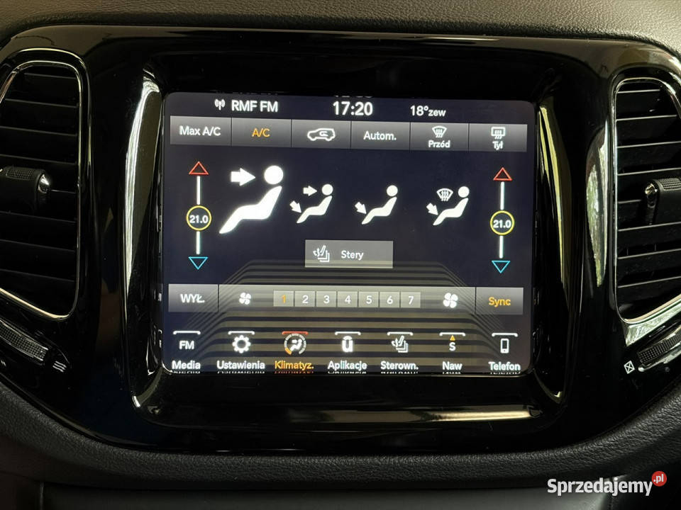 Jeep Compass 14 140 Limited Skóry Podgrzewane isofix mazowieckie Lipówki sprzedam