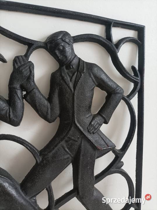 Żeliwny relief Buderus Art Deco Dzierżoniów