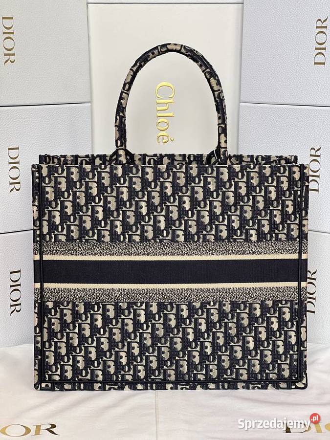 Torebka Dior Tote Book Dark Blue