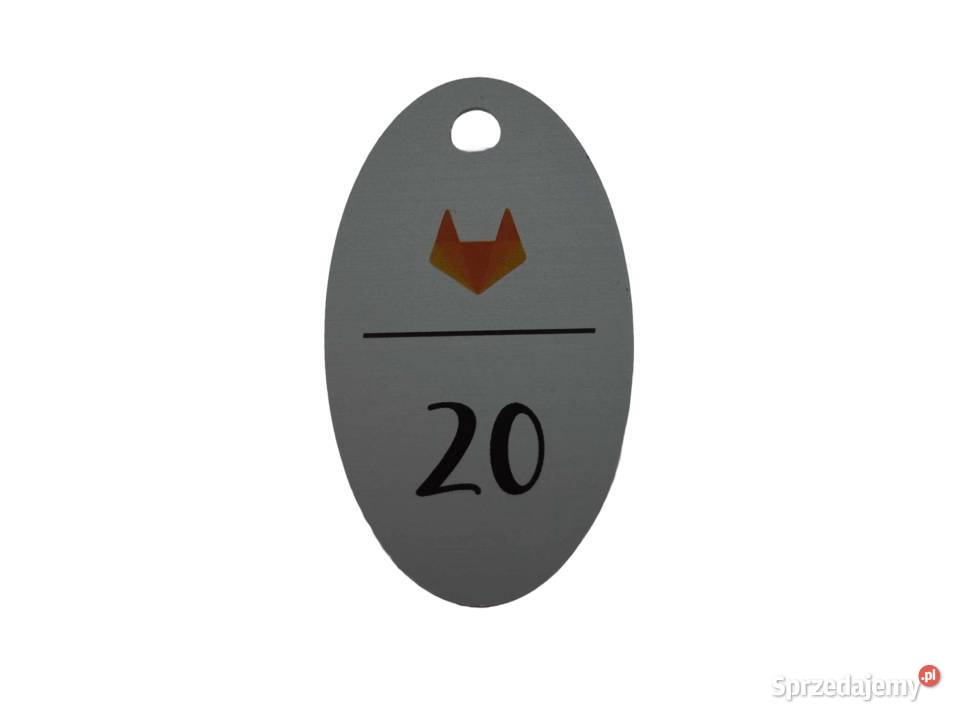 Breloczek metalowy do kluczy numerek do szatni Chynów