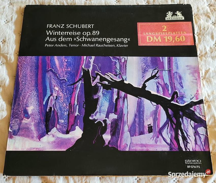 Franz Schubert Zimowa podróż op 89 wybór pieśni płyta winylowa Chełmno