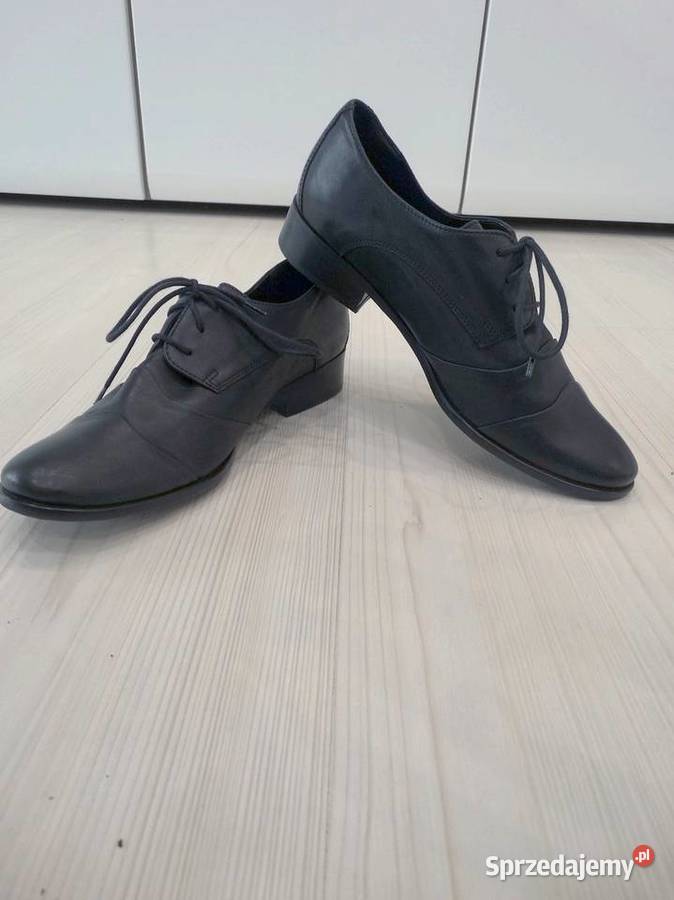 Buty Skórzane Skóra Naturalna Półbuty Oksfordki podlaskie Łomża