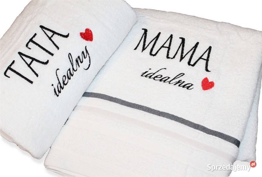 Prezenty na Dzień MAMY Ręcznik z napisem MAMA Wyposażenie wnętrz Grudziądz