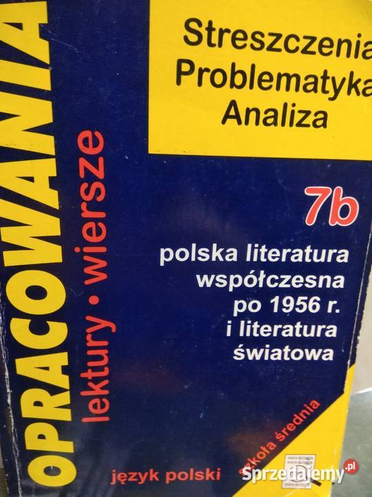 Lektury wiersze 7b polski antykwariat szkolny Warszawa