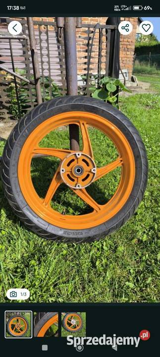 Koło tylne felga honda CBR 125 jc50 repsol Wola Mielecka sprzedam