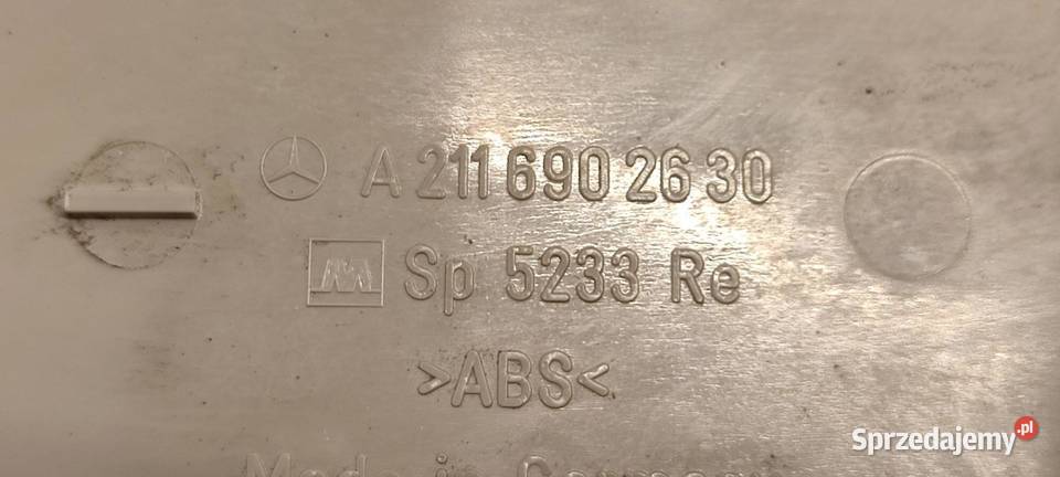 MERCEDES W211 OSŁONA SŁUPKA PRAWA A 2116907025 dolnośląskie