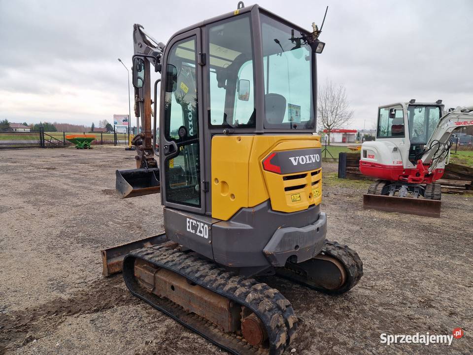 Minikoparka Volvo ECR 25D 25 tony 2019r 1900mtg lubelskie Ryżki