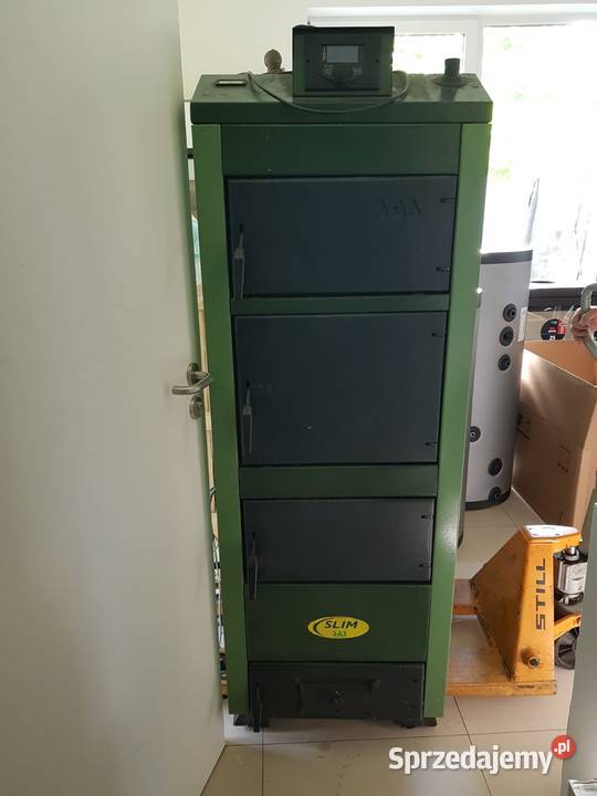 Kocioł SAS SLIM piec 42kW ekogroszek drewno stal mazowieckie Stara Iwiczna