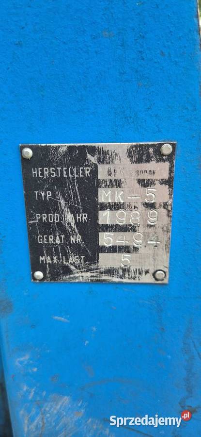 Podnośnik warsztatowy żuraw 5T Pozostałe Jelcz-Laskowice